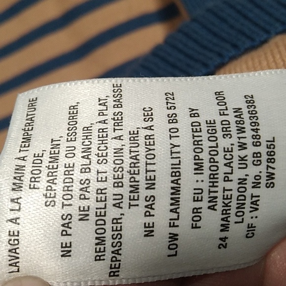 LAST DROP! Like New Anthropologie Sweater W/Flaw Easy Fix Sz.M - Picture 6 of 6